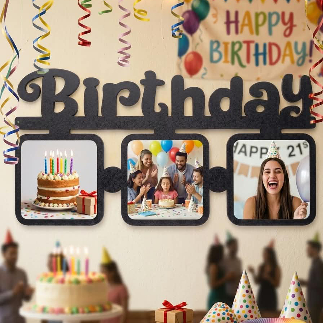 Brithday Frame Wall Hanging 12 by 6
